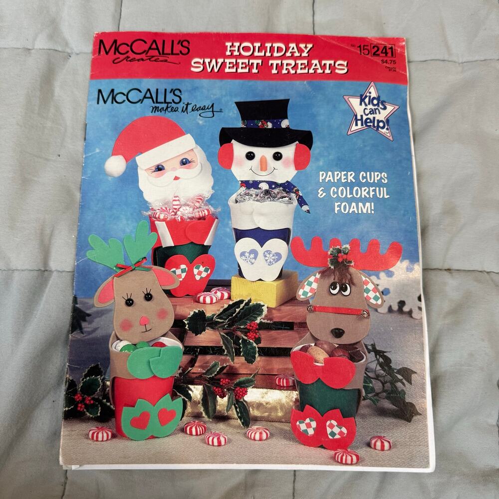 Vintage 1998 McCall's Creates Holiday Sweet Treats Christmas Patterns 15241